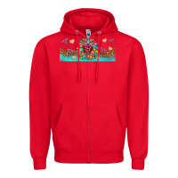 Red nurse sunflower libbey glass Zipper Hoodie - HRA Design Shop