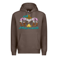 Coffee with god all things are possible Premium Hoodie - NancyCooperArtShop
