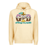 Pina Colada with god all things are possible Premium Hoodie - NancyCooperArtShop