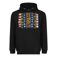 Black usa army pattern brushstroke Heavyweight Hoodie - Artiststas