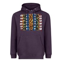 Plum usa army pattern brushstroke Heavyweight Hoodie - Artiststas
