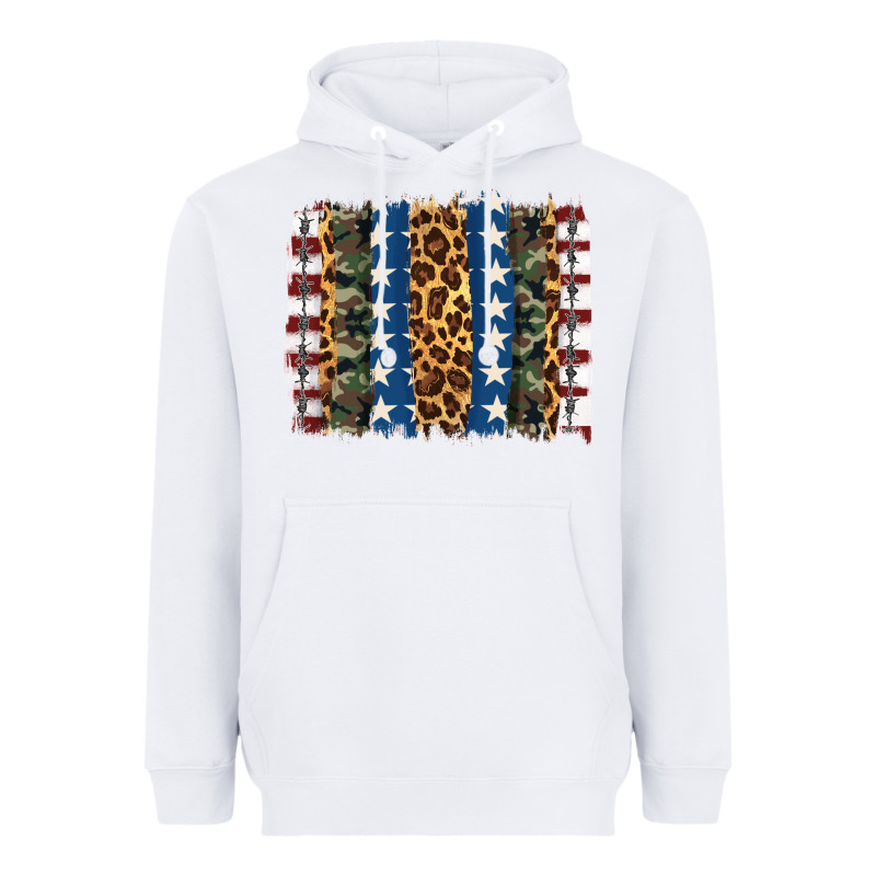 Usa Army Pattern Brushstroke Heavyweight Hoodie by Artiststas | Teevron