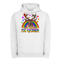 Pigment Lunar Rock LGBTQ+ Oh Deer I'm Queer Urban Hoodie - BundleAndBundleShop