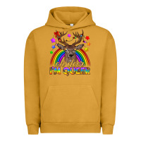 Pigment Peanut Butter LGBTQ+ Oh Deer I'm Queer Urban Hoodie - BundleAndBundleShop