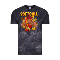 Cloud Black Softball life afro girl sneakers Vintage Tee - RanaPortraitStore