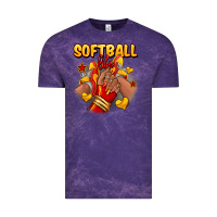 Cloud Purple Softball life afro girl sneakers Vintage Tee - RanaPortraitStore