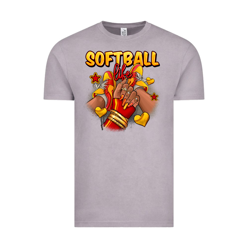 Softball Life Afro Girl Sneakers Vintage Tee by RanaPortraitStore | Teevron