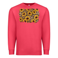 Cardinal sunflower leopard background Premium Sweatshirt - AdoDesignShop