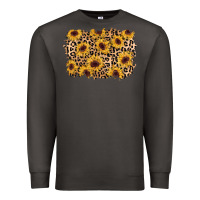 Smoke sunflower leopard background Premium Sweatshirt - AdoDesignShop