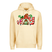 Pina Colada joy with gnomes and christmas cookie and candies Premium Hoodie - AdoDesignShop
