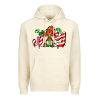 Sandshell joy with gnomes and christmas cookie and candies Premium Hoodie - AdoDesignShop