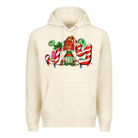 Tofu joy with gnomes and christmas cookie and candies Premium Hoodie - AdoDesignShop