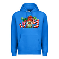 True Royal joy with gnomes and christmas cookie and candies Premium Hoodie - AdoDesignShop