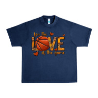 Navy for the love of the game basketball Urban Heavy Tee - texasbilliewilder
