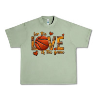 Oil Green for the love of the game basketball Urban Heavy Tee - texasbilliewilder