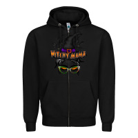 Black withcy mama Zipper Hoodie - RacoonDesign