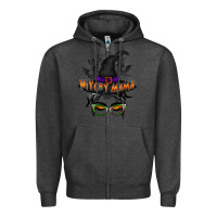 Charcoal Heather withcy mama Zipper Hoodie - RacoonDesign