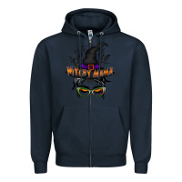 Navy withcy mama Zipper Hoodie - RacoonDesign