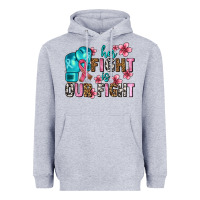 Heather Grey her fighting is our fight Heavyweight Hoodie - AdoDesignShop