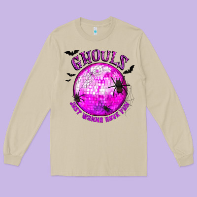 Ghouls Just Wanna Have Fun Long Sleeve Tee Designed By Texasbilliewilder