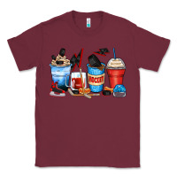 Burgundy hockey begins after coffee cups Classic Tee - Zillion Design Studio