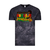 Cloud Black Straight outta Juneteenth Vintage Tee - RanaPortraitStore