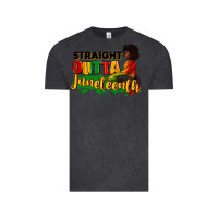 Vintage Black Straight outta Juneteenth Vintage Tee - RanaPortraitStore