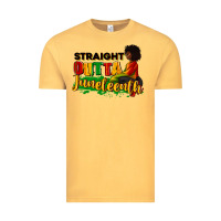 Vintage Mustard Straight outta Juneteenth Vintage Tee - RanaPortraitStore