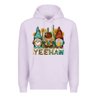 Lilac yeehaw with gnomies Premium Hoodie - NancyCooperArtShop
