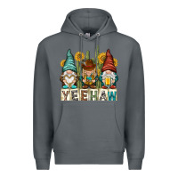 Rock yeehaw with gnomies Premium Hoodie - NancyCooperArtShop