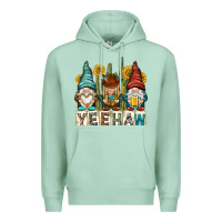 Seafoam yeehaw with gnomies Premium Hoodie - NancyCooperArtShop