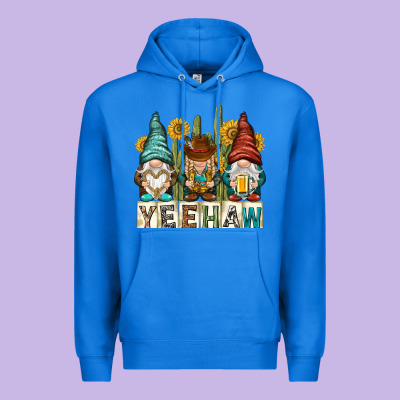 Yeehaw With Gnomies Premium Hoodie Designed By Nancycooperartshop