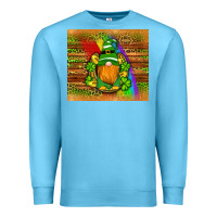 Ocean Blue st patricks gnomes rainbow Premium Sweatshirt - Artiststas