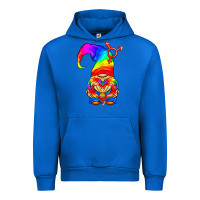 Cobalt LGBTQ+ Pride Gnome With Heart Balloon Urban Hoodie - BundleAndBundleShop