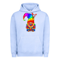 Pigment Grape Ice LGBTQ+ Pride Gnome With Heart Balloon Urban Hoodie - BundleAndBundleShop