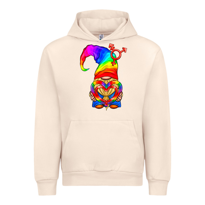 Lgbtq+ Pride Gnome With Heart Balloon Urban Hoodie by BundleAndBundleShop | Teevron