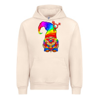 Sandshell LGBTQ+ Pride Gnome With Heart Balloon Urban Hoodie - BundleAndBundleShop