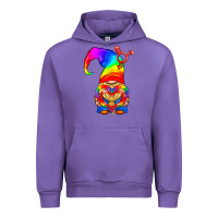 Tulip LGBTQ+ Pride Gnome With Heart Balloon Urban Hoodie - BundleAndBundleShop
