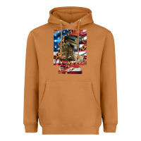 Meerkat usa flag and leopard with boots 12 oz regular can cooler Heavyweight Hoodie - Artiststas