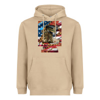 Mushroom usa flag and leopard with boots 12 oz regular can cooler Heavyweight Hoodie - Artiststas