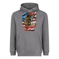 Storm usa flag and leopard with boots 12 oz regular can cooler Heavyweight Hoodie - Artiststas
