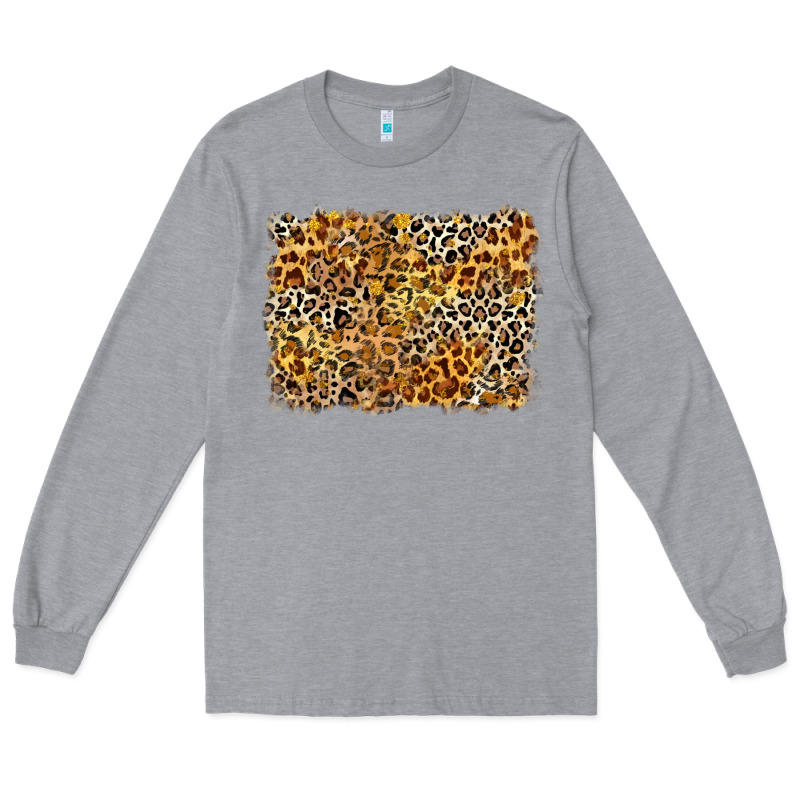 Leopard Background Long Sleeve Tee by Zillion Design Studio | Teevron