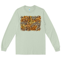 Matcha leopard background Long Sleeve Tee - Zillion Design Studio