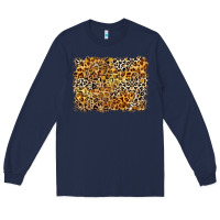 Navy leopard background Long Sleeve Tee - Zillion Design Studio