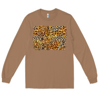 Toasted Coconut leopard background Long Sleeve Tee - Zillion Design Studio