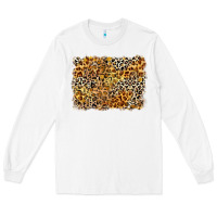 White leopard background Long Sleeve Tee - Zillion Design Studio