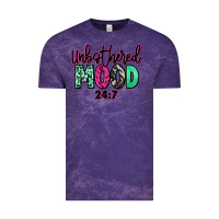 Cloud Purple Unbothered mood 24:7 Vintage Tee - RanaPortraitStore