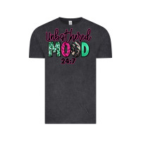 Vintage Black Unbothered mood 24:7 Vintage Tee - RanaPortraitStore