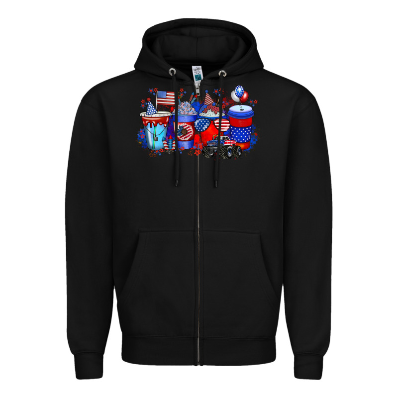 American Drink Zipper Hoodie by RacoonDesign | Teevron
