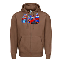 Chestnut american drink Zipper Hoodie - RacoonDesign
